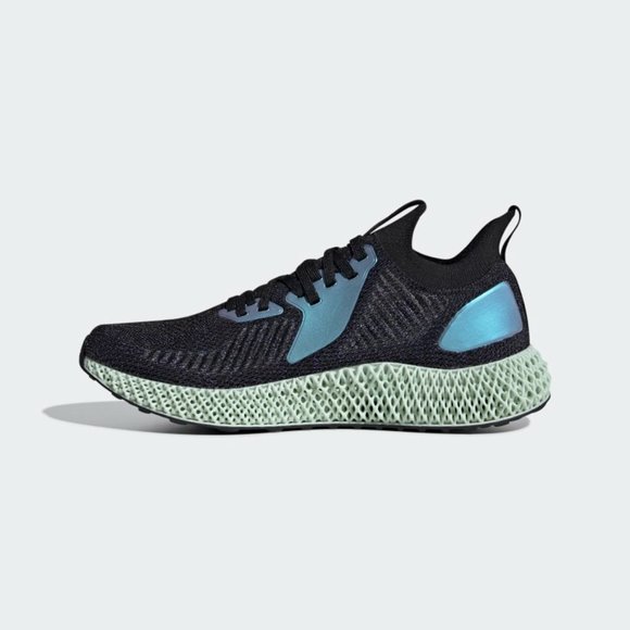 Adidas Men's Black Bleu Purple ALPHAEDGE 4D Running SHOES FV6106 - Picture 4 of 6